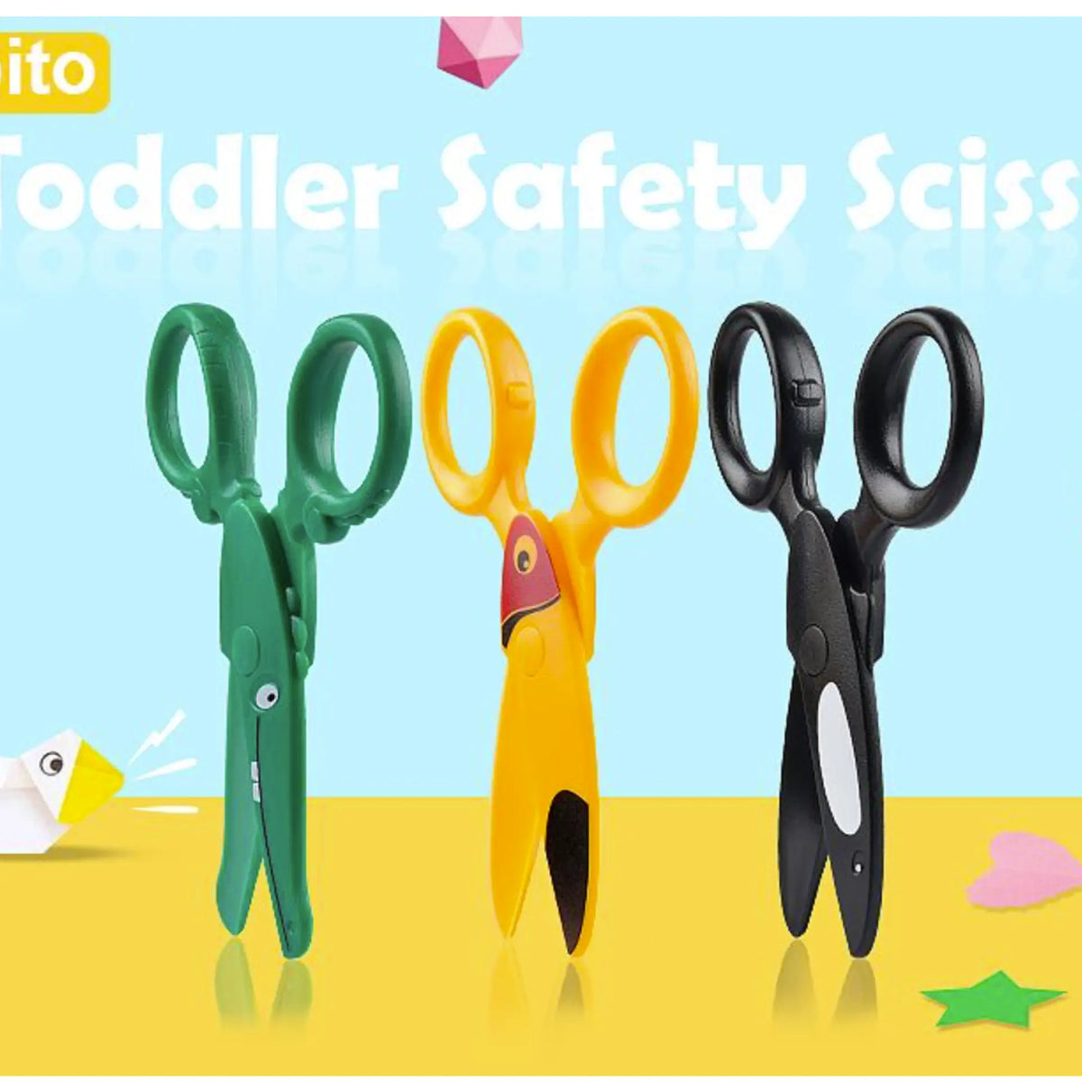 Kids Safety Scissors for Preschool Training and Art Craft Practice